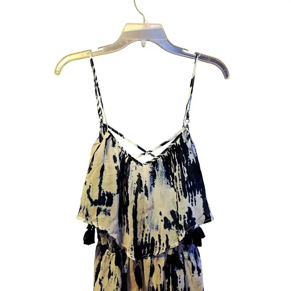 Abercrombie & Fitch tie dye semi sheer maxi dress size small